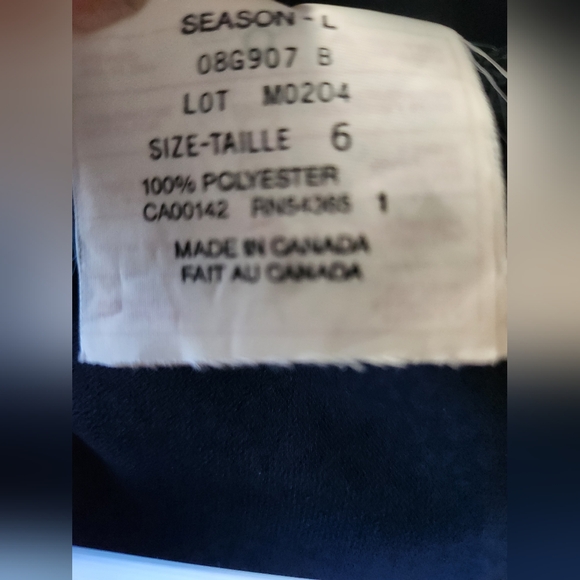 🇨🇦*** Gorgeous 90s Black Sheer Top / Made in Canada - Picture 5 of 6